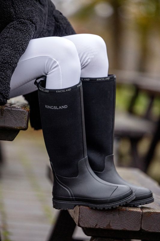 KL Maria Ladies High Rubber boots - Black