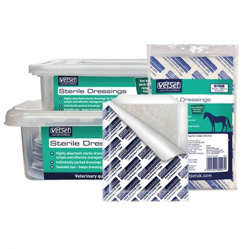 VetSet MelaTec Non Adherent Dressing - 100x100mm
